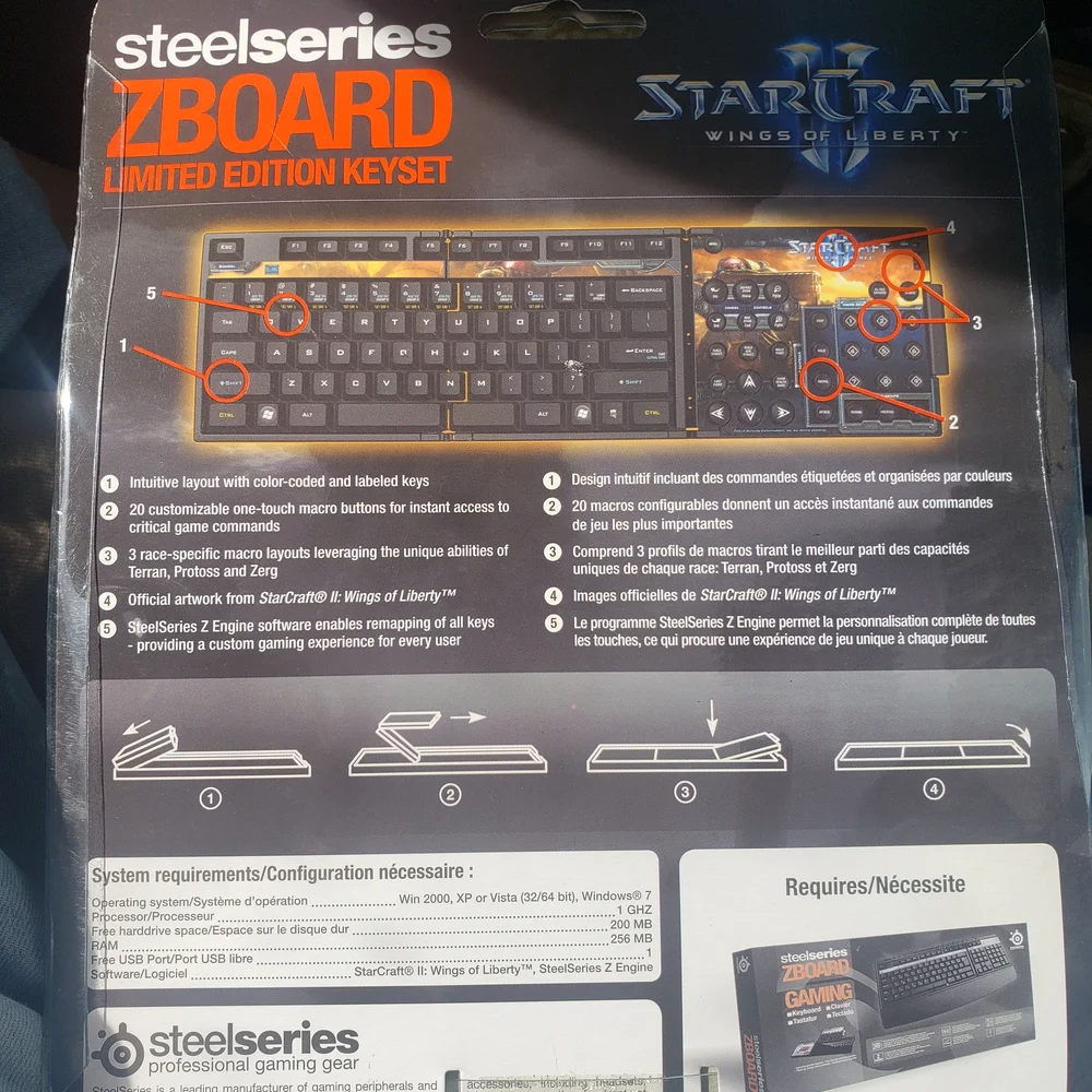 Zboard StarCraft II Gaming Keyset - Black